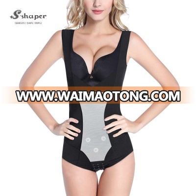 S-SHAPER Germanium titanium Energy Stone Slim Magnetic Therapy Open Crotch shapewear